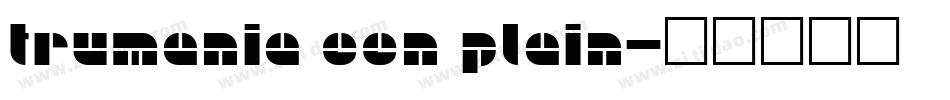 Trumania EEN Plain字体转换